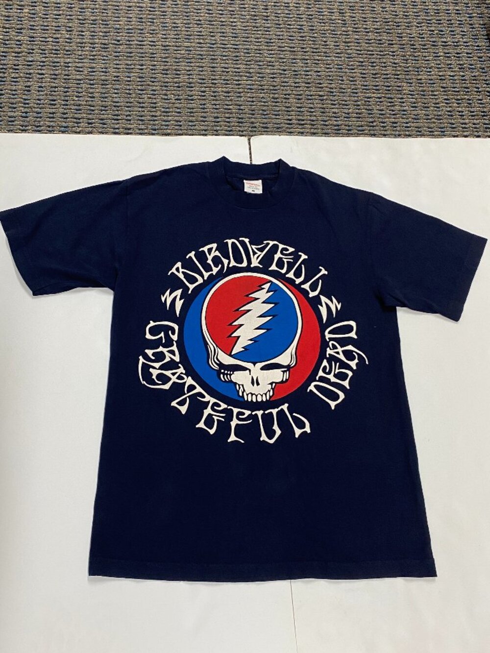 BIRDWELL x GRATEFUL DEAD Navy Classic Heritage Surf  T-shirt Medium